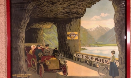 Excelsior Tires Advertising poster 