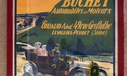 Buchet Automobiles advertising poster 