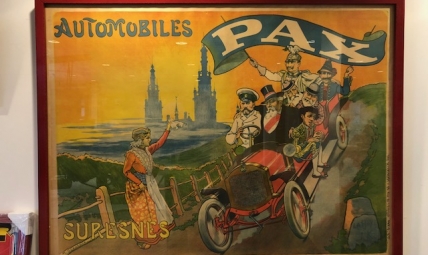 Advertising poster AUTOMOBILES PAX SURESNES