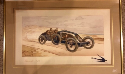 Print of Renault 1908 by E. Montaut