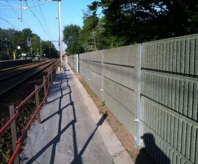 Foto bij Geluidschermen spoor Deventer-Hengelo