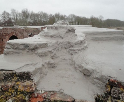 Afbeelding bij Triflex afdichting muur, fase 1, Rüine Teylingen